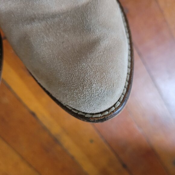 Suede Steve Madden Taupe "Replay" Booties, sz 7 - Picture 12 of 14